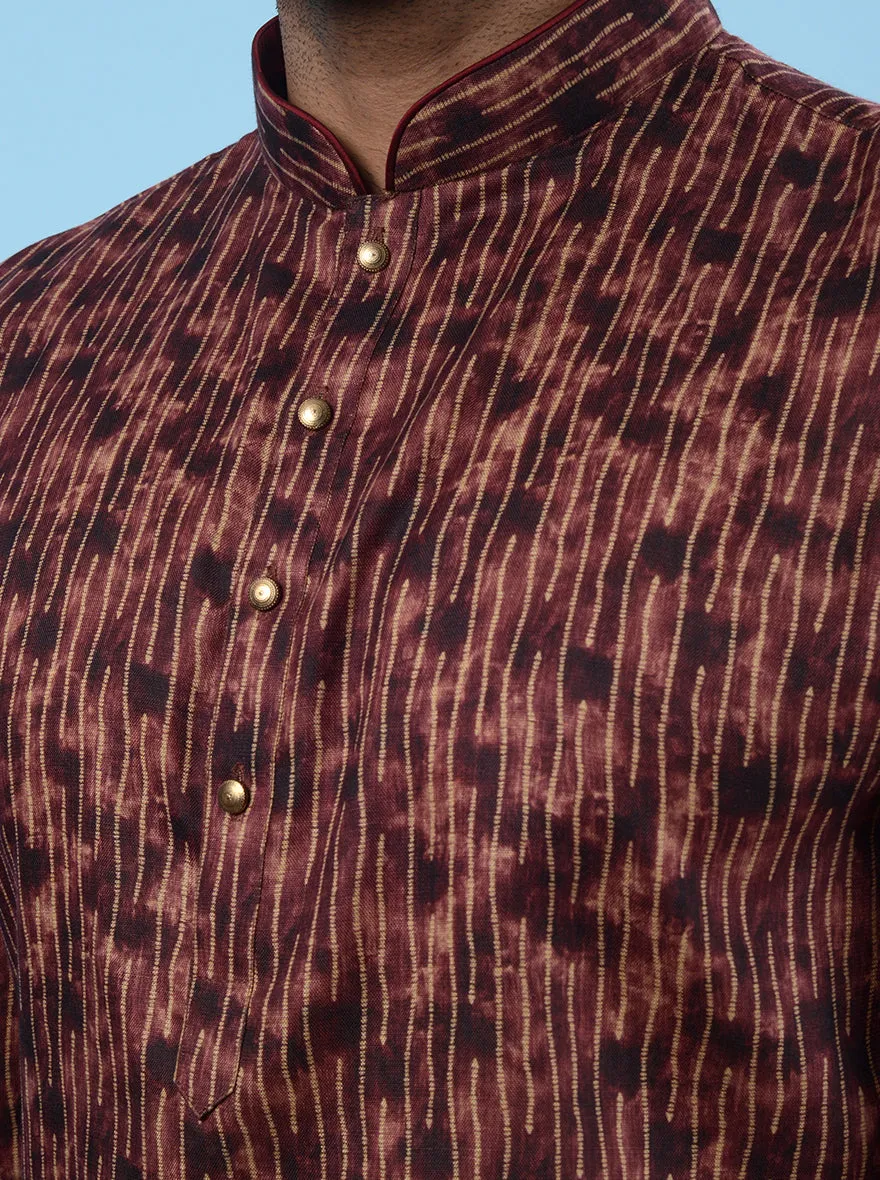 Rust Brown Kurta Pajama | TULA