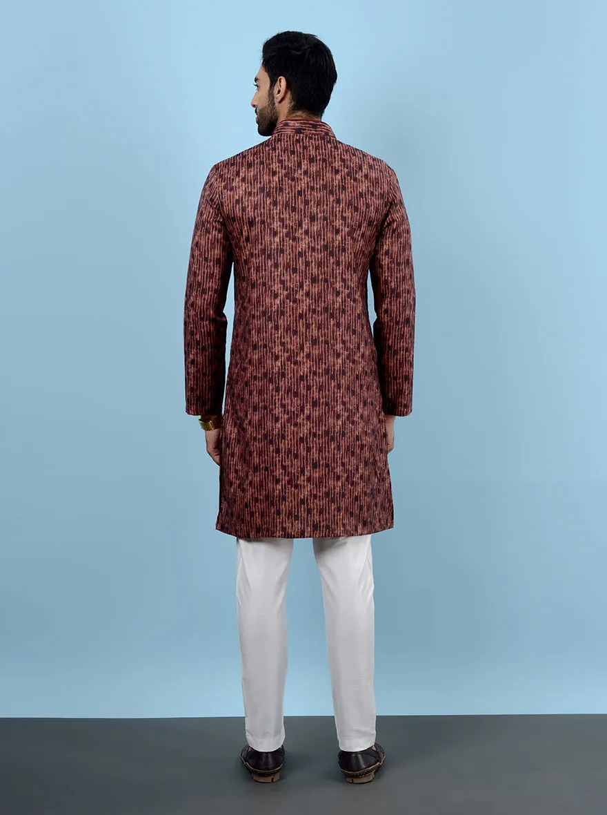 Rust Brown Kurta Pajama | TULA