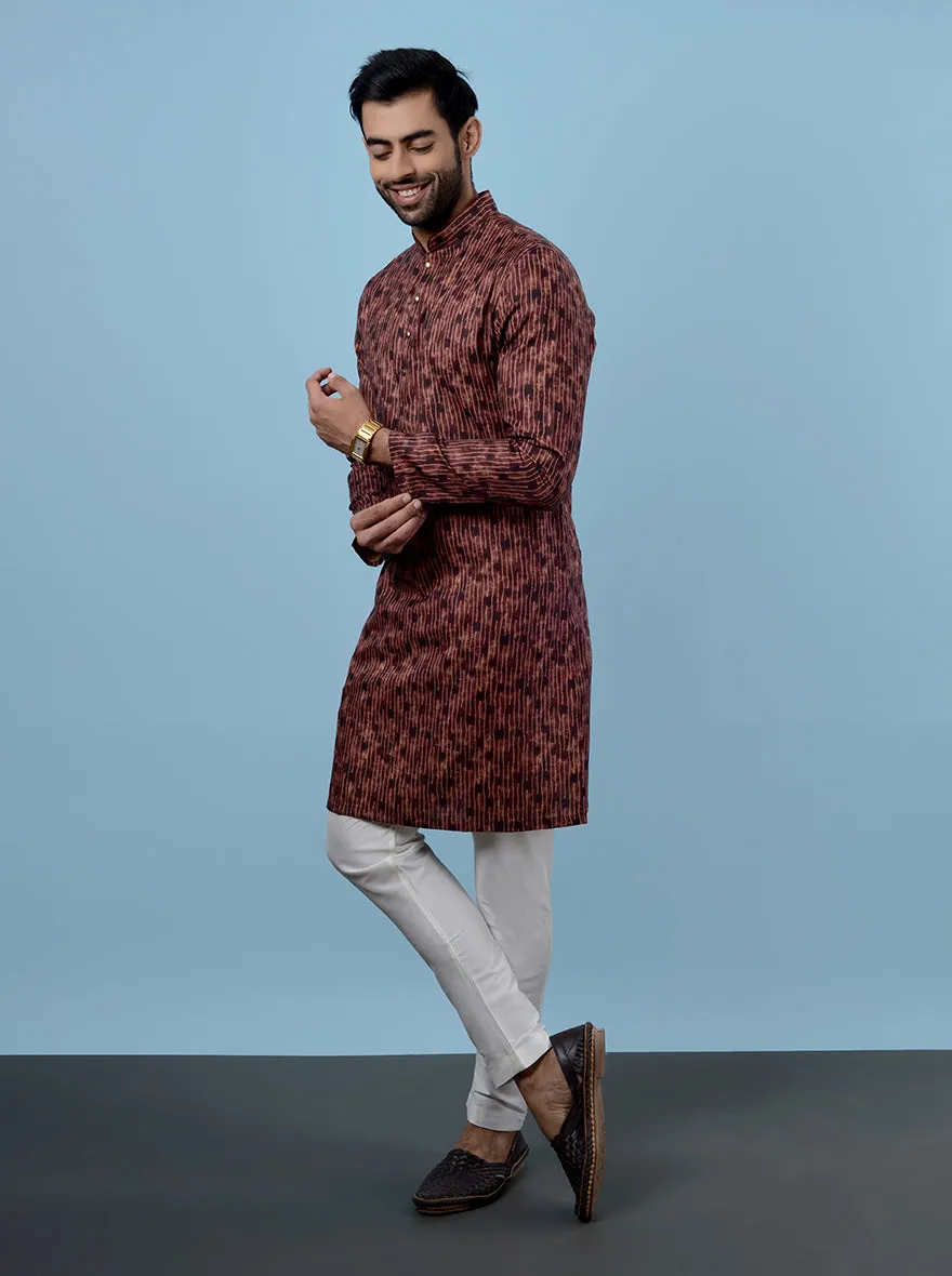 Rust Brown Kurta Pajama | TULA