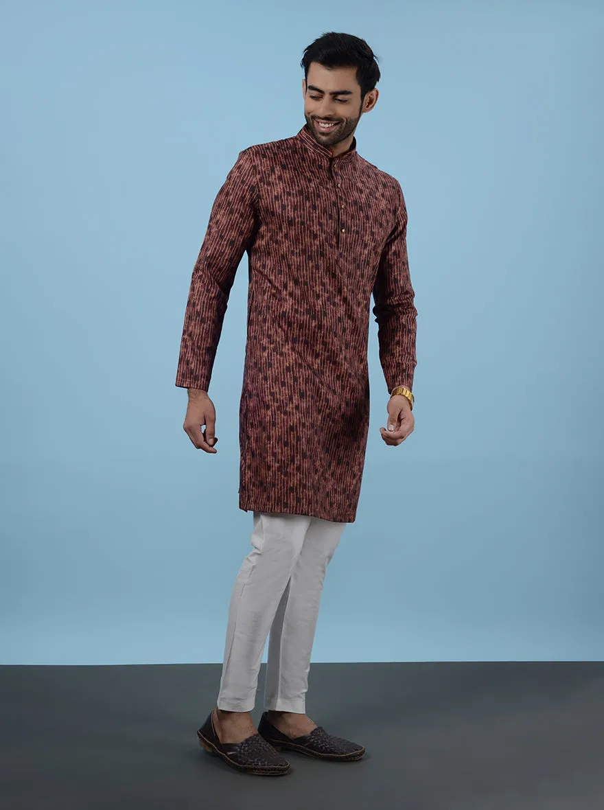 Rust Brown Kurta Pajama | TULA