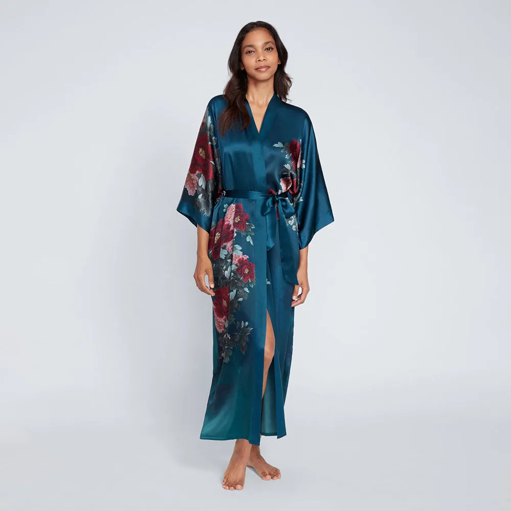 Silk Keina Long Kimono Robe