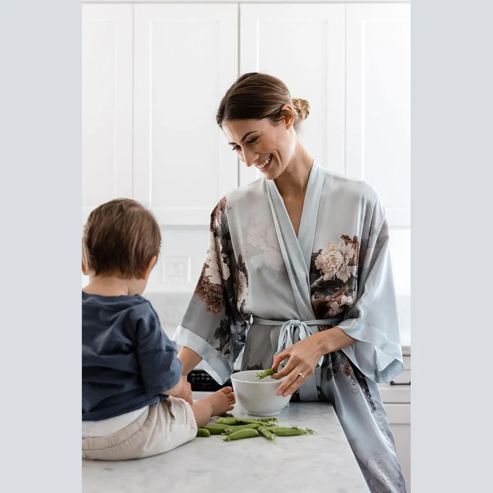 Silk Keina Long Kimono Robe