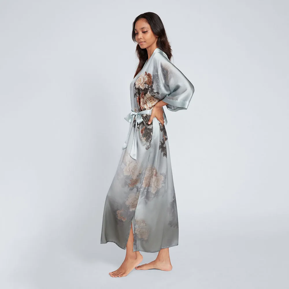 Silk Keina Long Kimono Robe