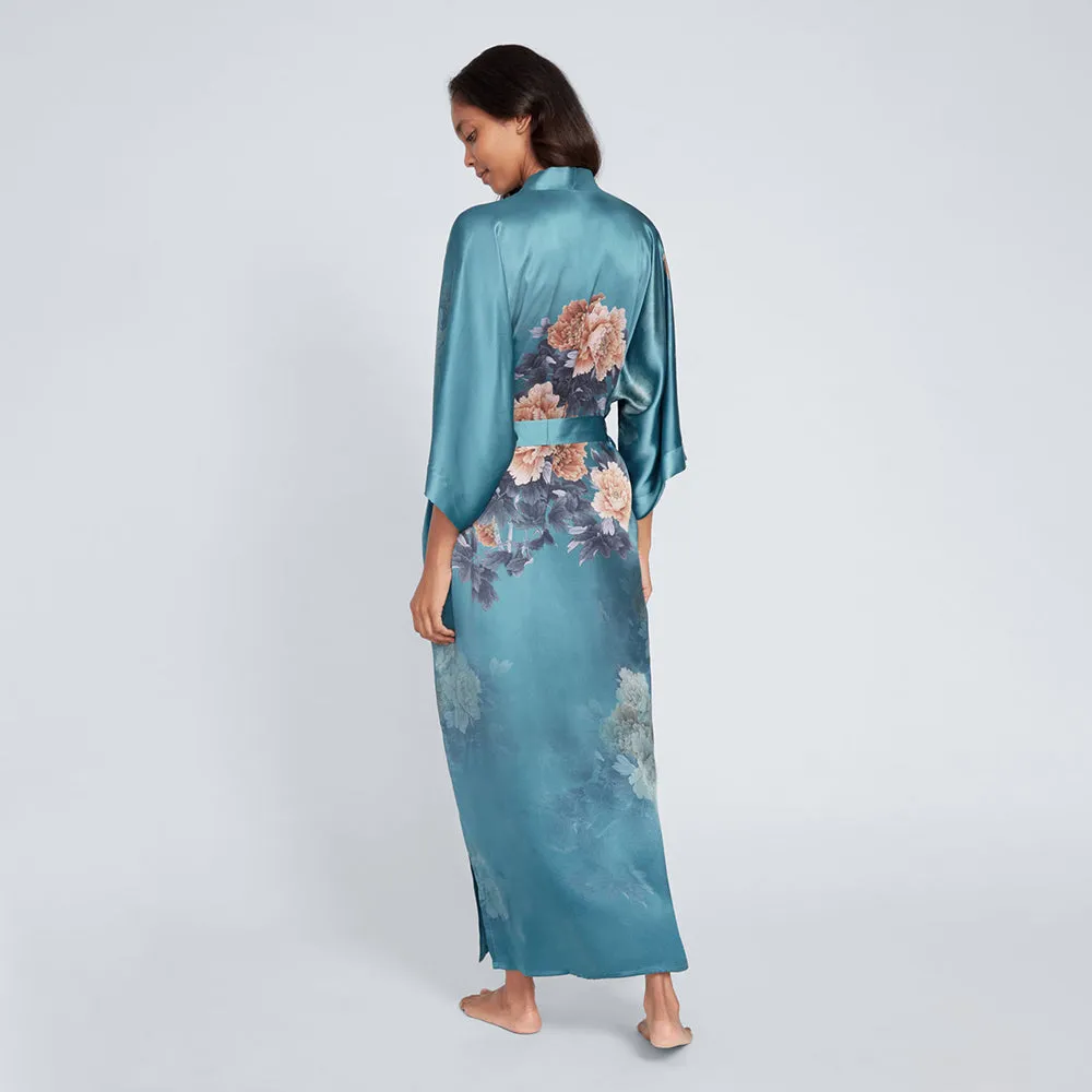Silk Keina Long Kimono Robe