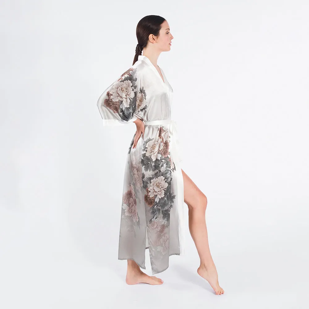 Silk Keina Long Kimono Robe