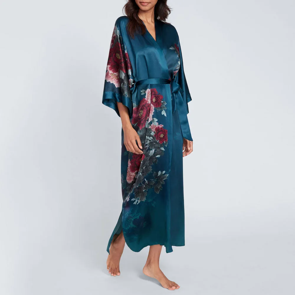 Silk Keina Long Kimono Robe