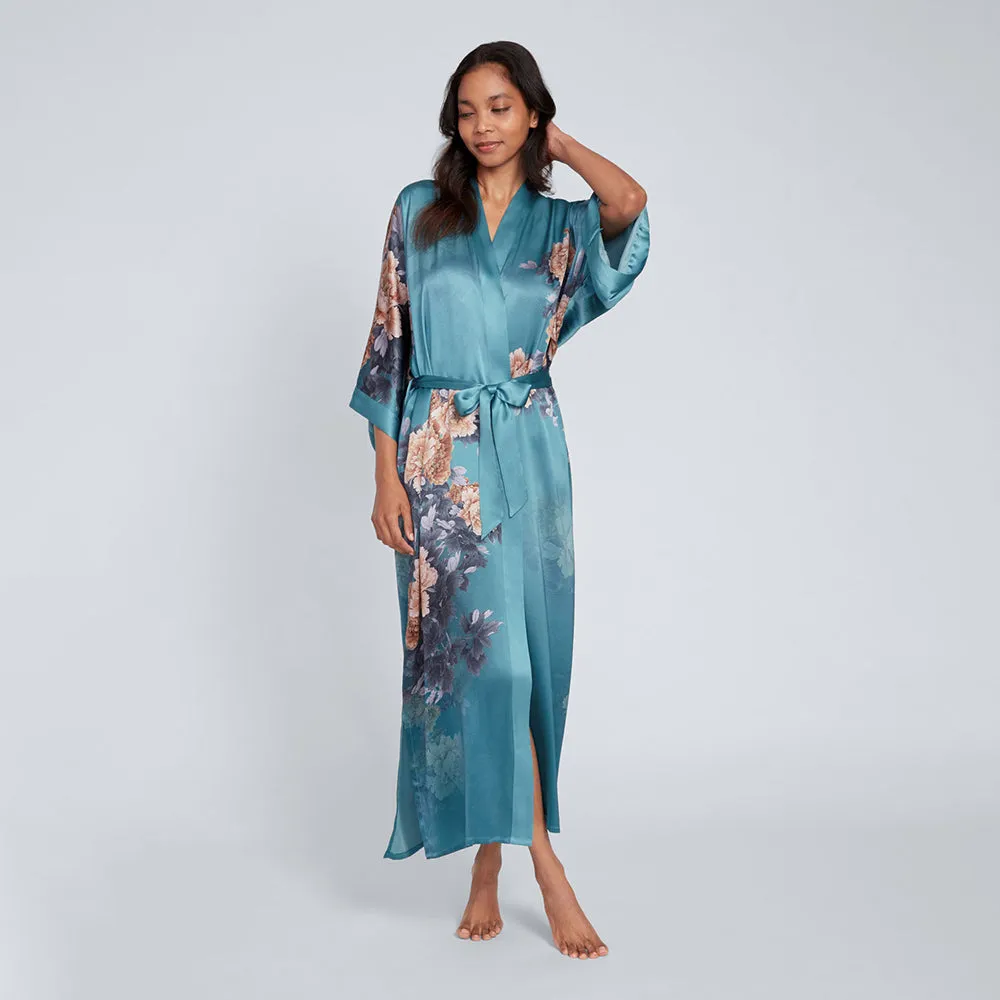 Silk Keina Long Kimono Robe