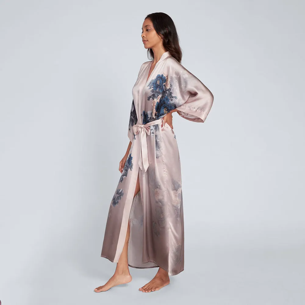 Silk Keina Long Kimono Robe