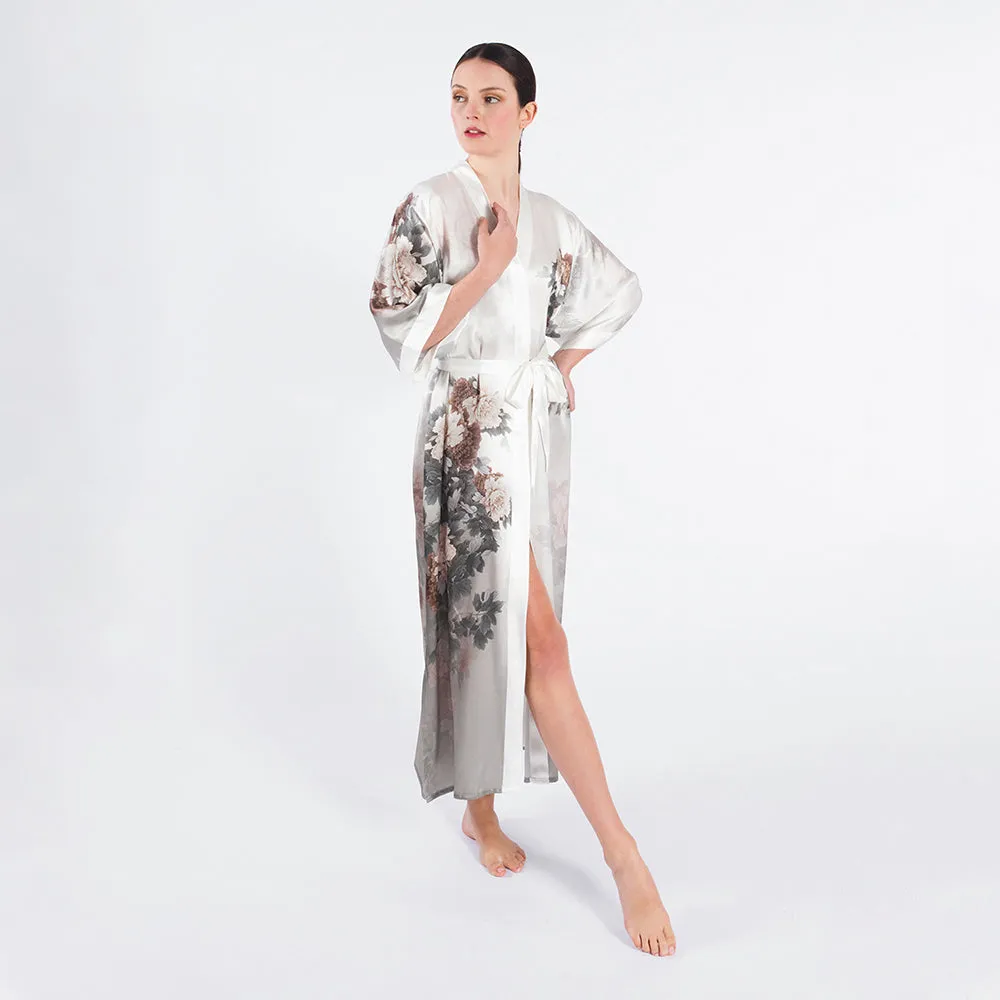 Silk Keina Long Kimono Robe