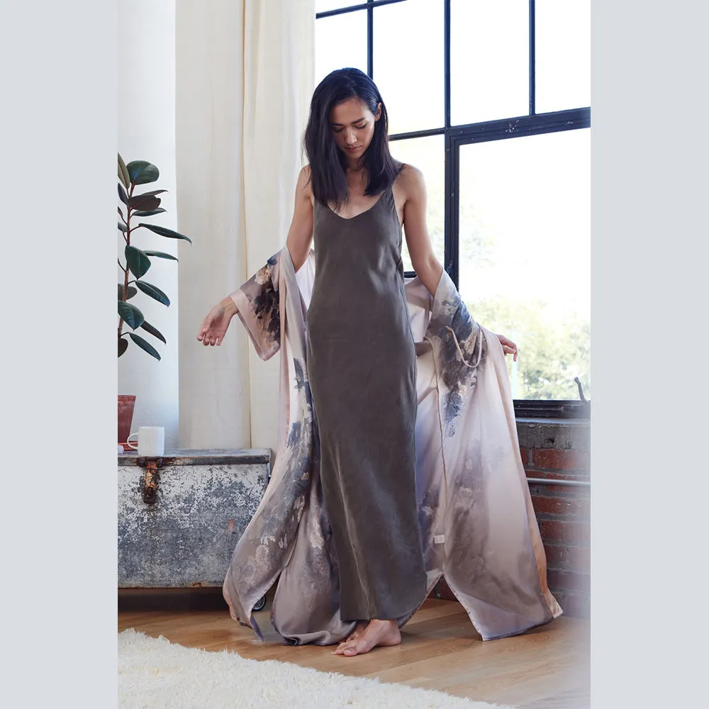 Silk Keina Long Kimono Robe