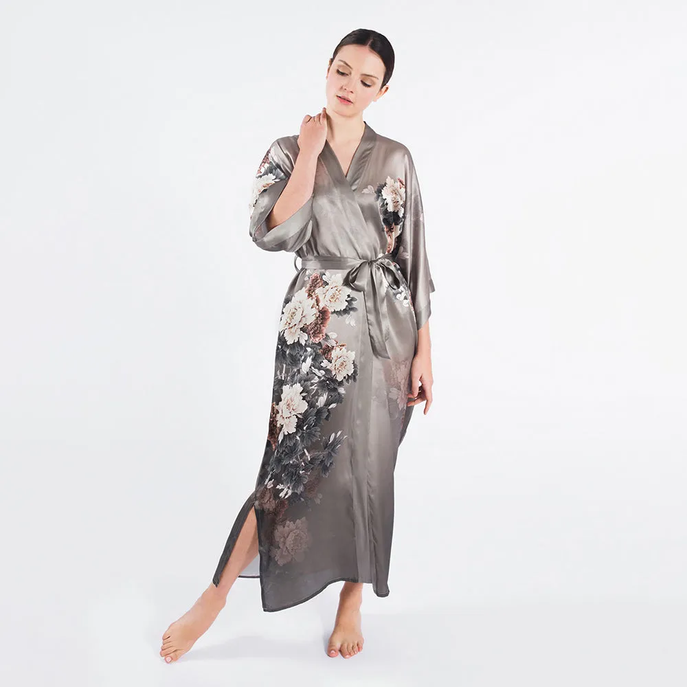 Silk Keina Long Kimono Robe