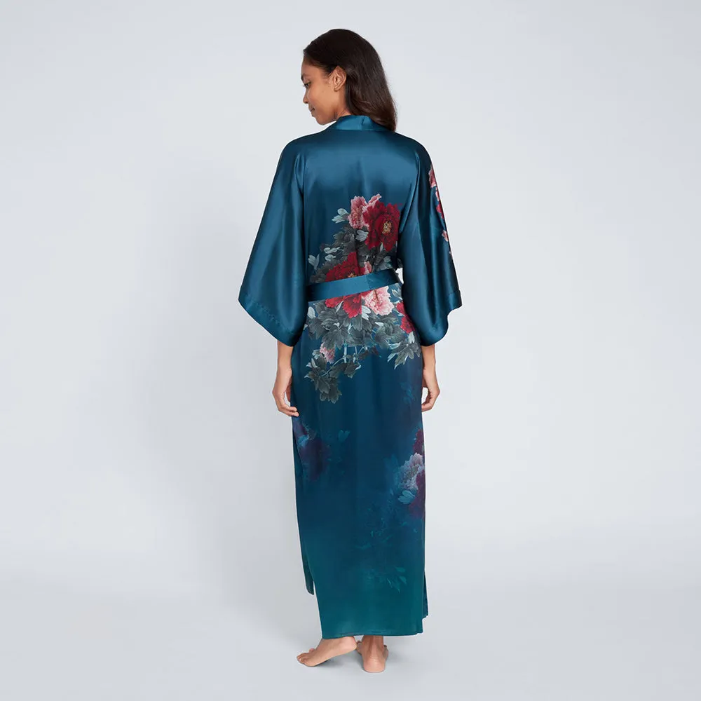 Silk Keina Long Kimono Robe