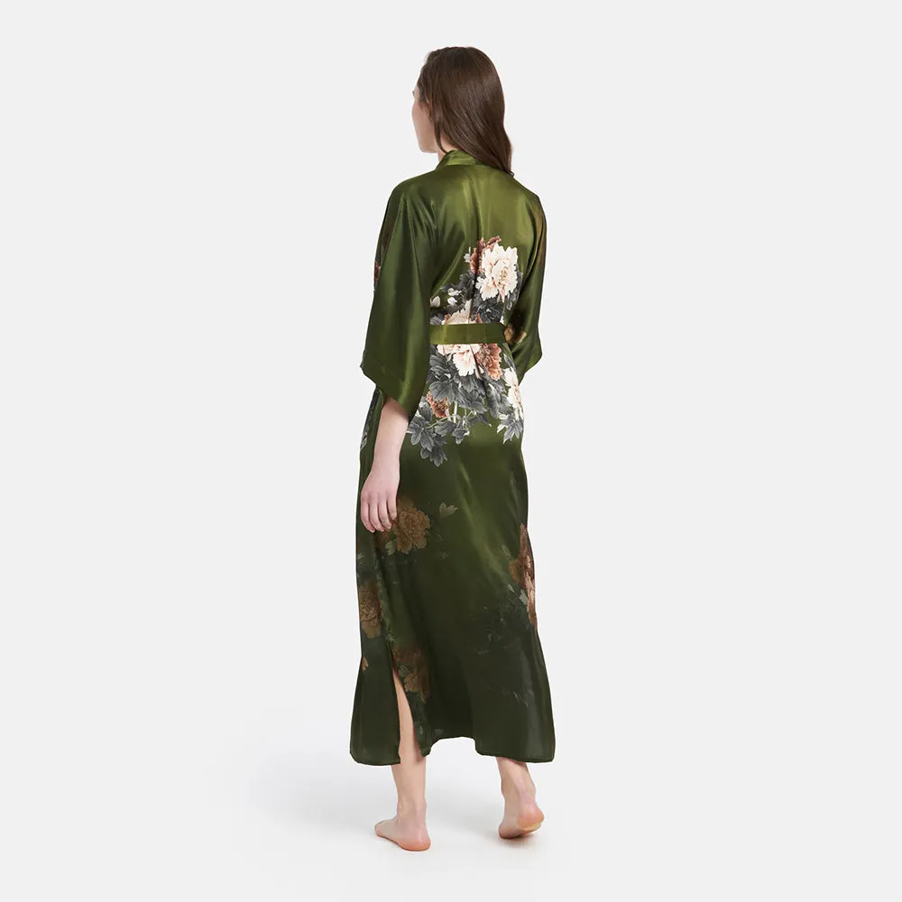 Silk Keina Long Kimono Robe