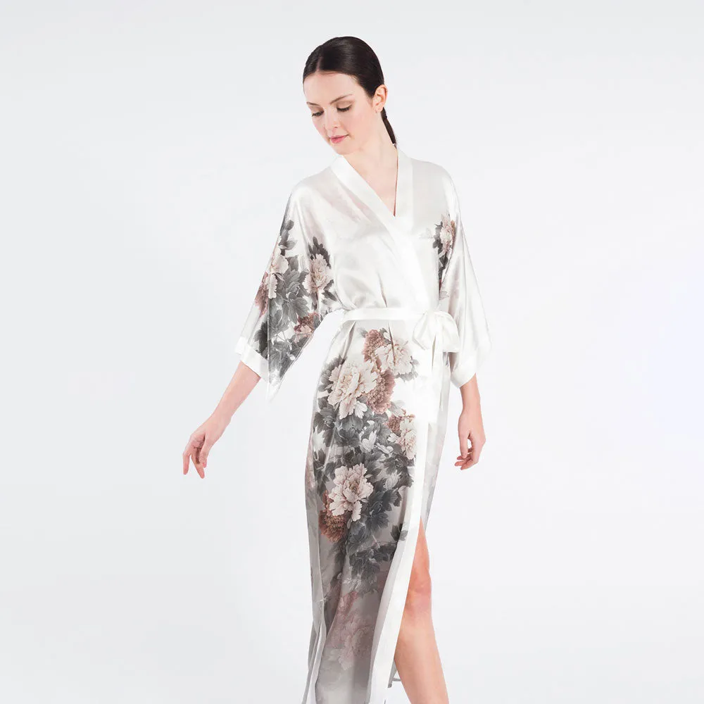 Silk Keina Long Kimono Robe