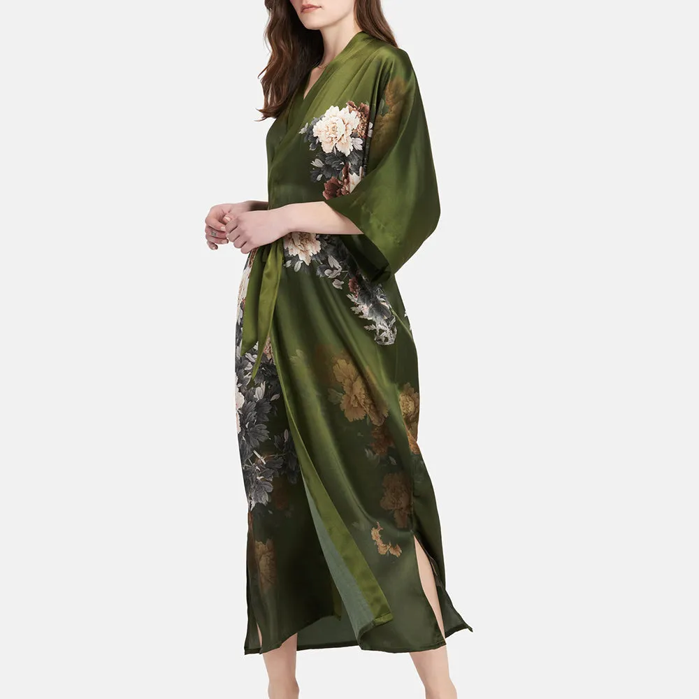 Silk Keina Long Kimono Robe