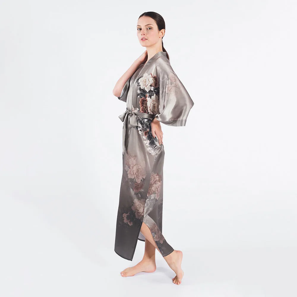 Silk Keina Long Kimono Robe