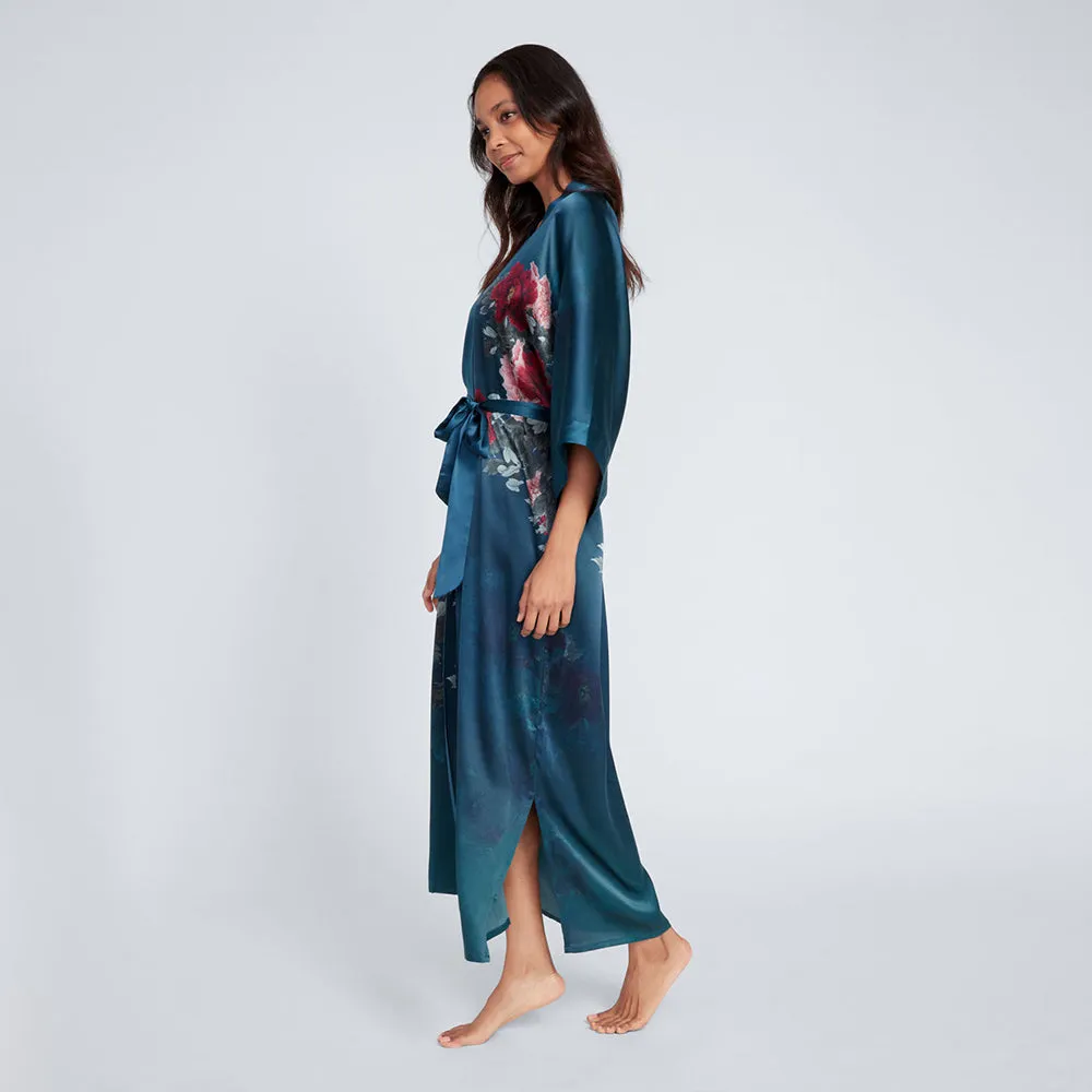 Silk Keina Long Kimono Robe