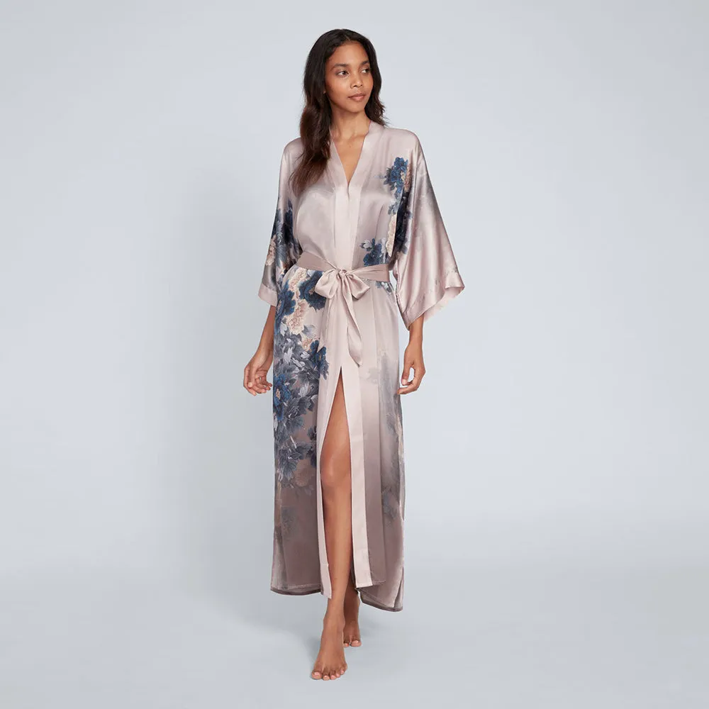 Silk Keina Long Kimono Robe