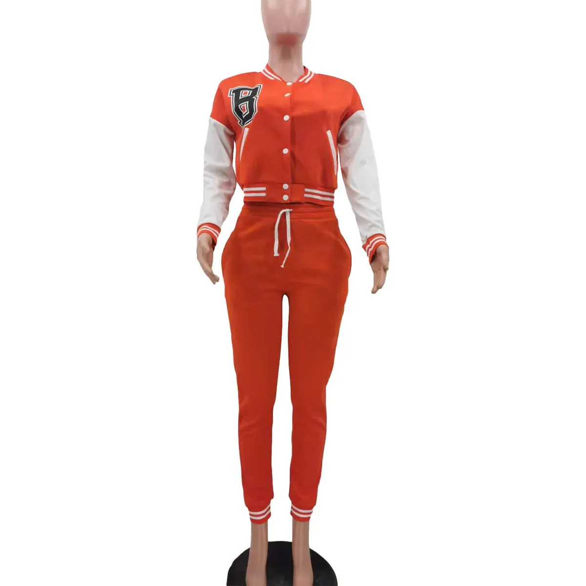 Sports Suit Baseball Uniform Women Set Sportswear Korean Sweatsuits 2022 Fashion Trend Baseball Uniform 2 Piece Set Tracksuits