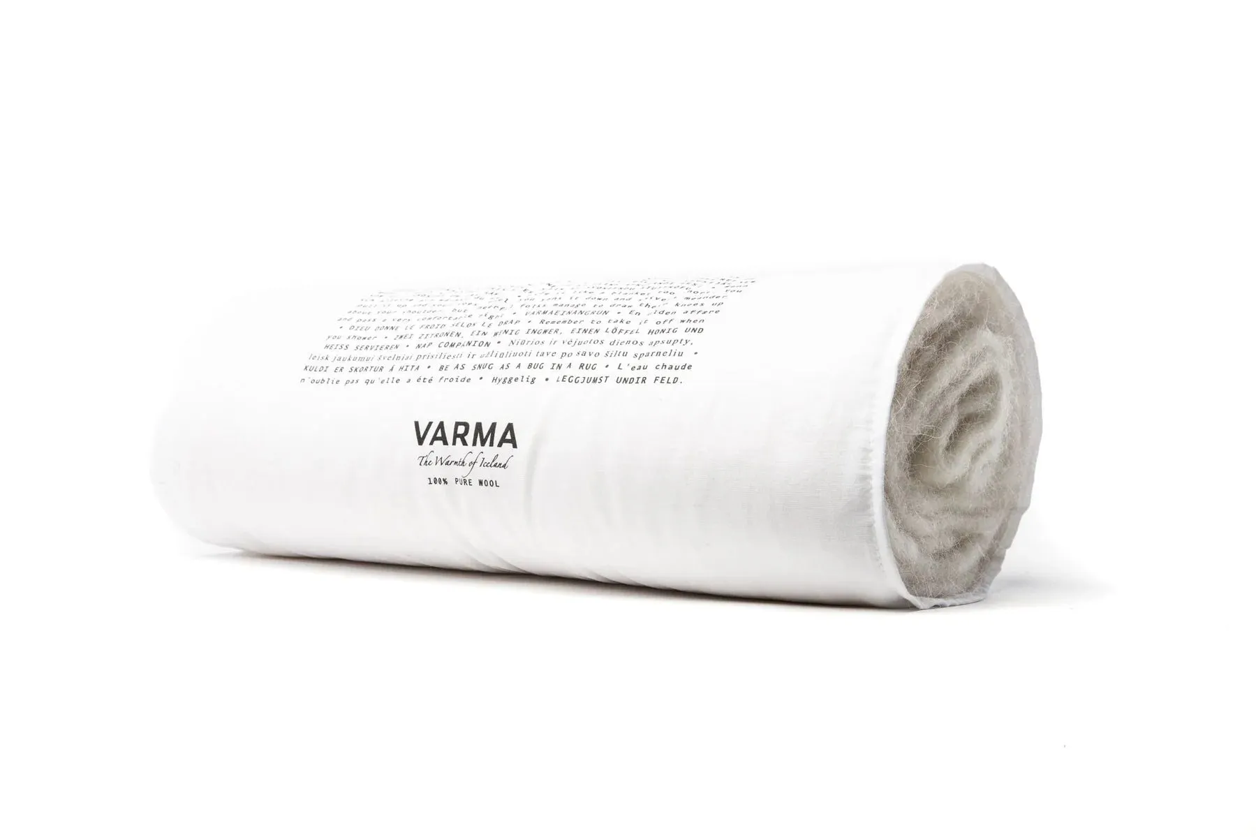 VARMA Beige Wool Blanket