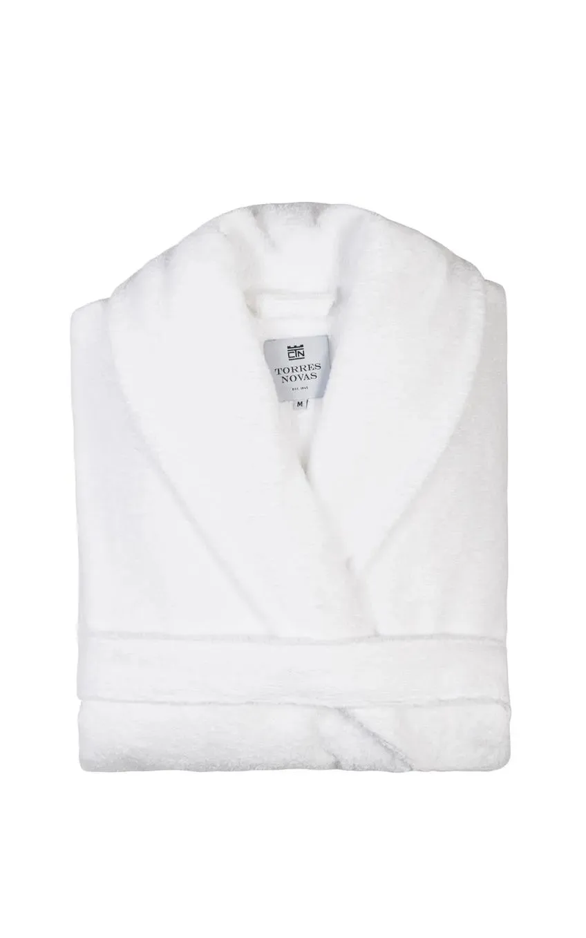White Classic Cotton Bathrobe