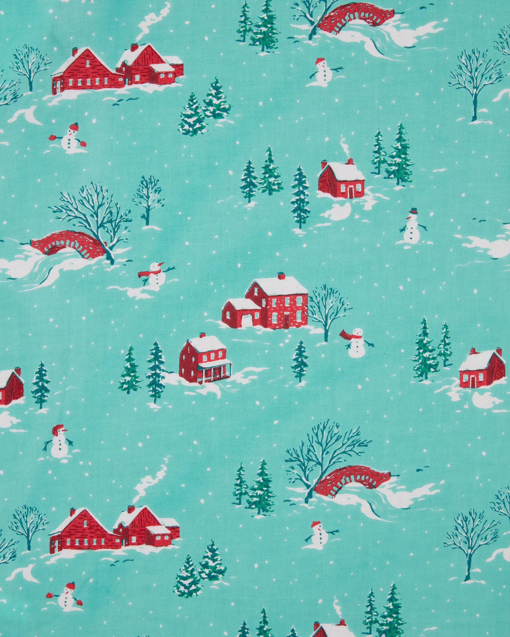 Winter Wonderland - Henley & Lightweight Flannel PJ Pants Set - Snow Day