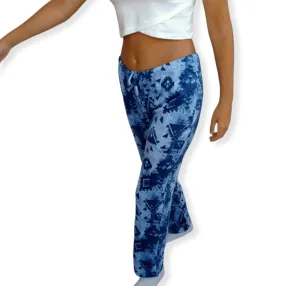 Women Pajama Pants - Blue Patterned