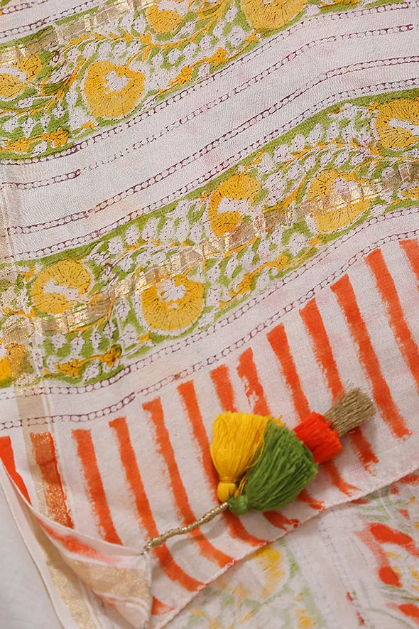 Women's Tarang Dupatta (Chanderi)